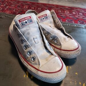 Converse Chuck Taylor All Star Low White Canvas Sneakers M7652 Mens 5 Womens 7